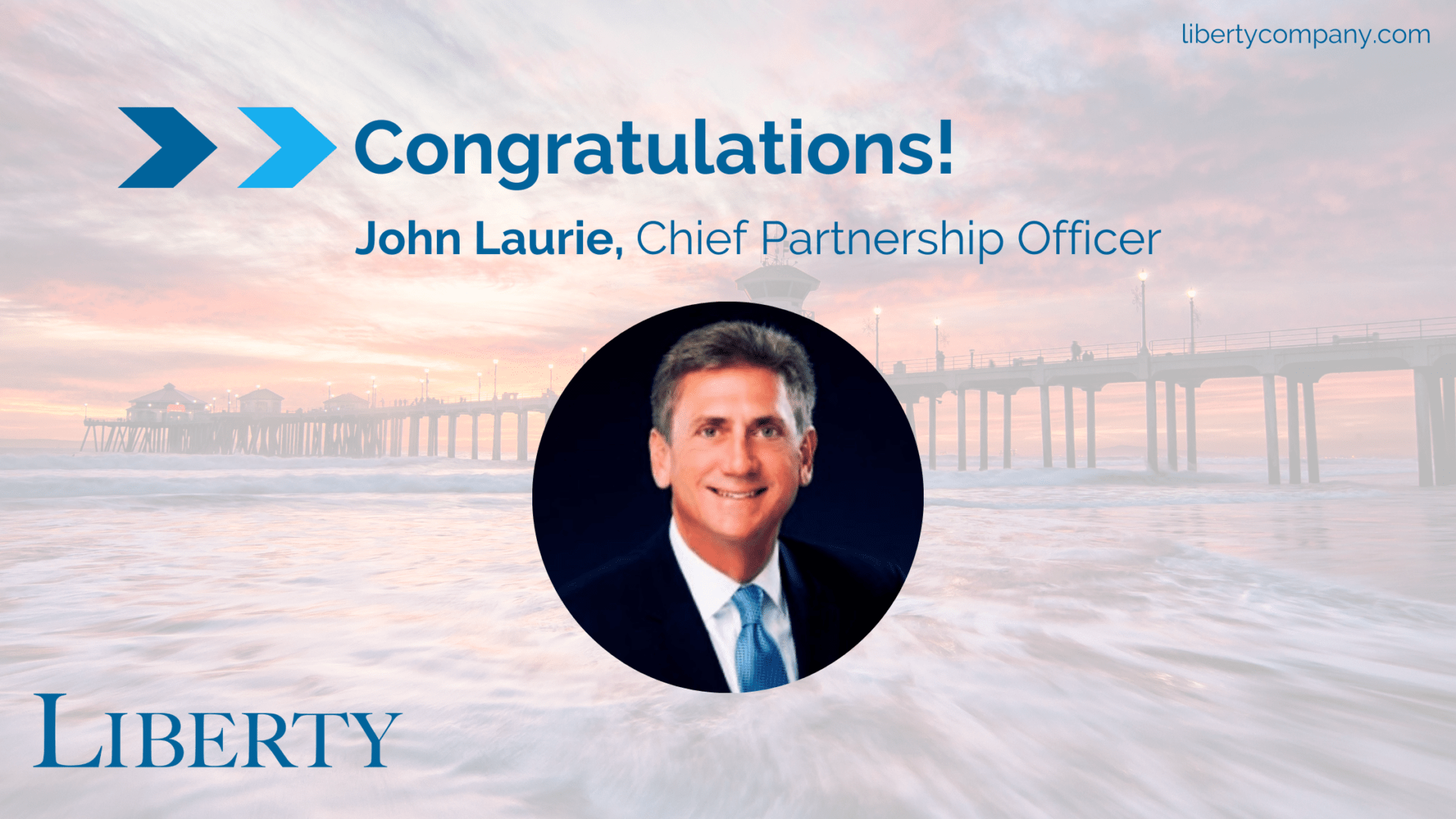 Image of John Laurie, Liberty's new Chief Partnership Officer